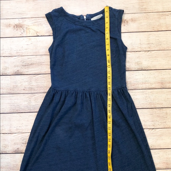 LOFT 0P Blue Dress - Picture 3 of 7